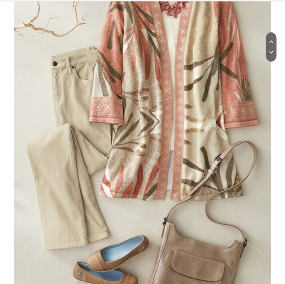 Coldwater Creek Women's Three-Quarter Sleeve Cardigan - Picture 2 of 7